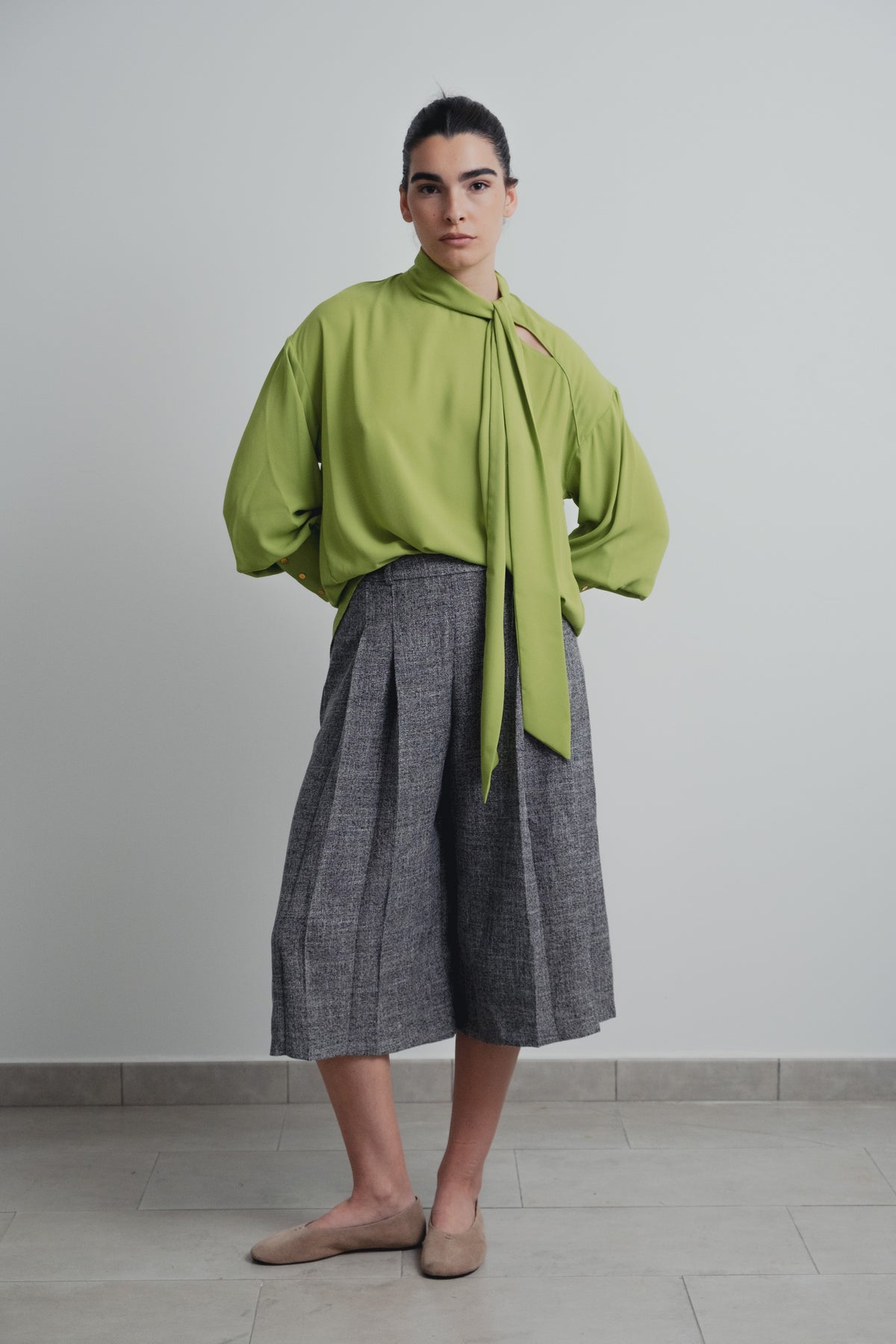 CAMISA VERDE LAZADA