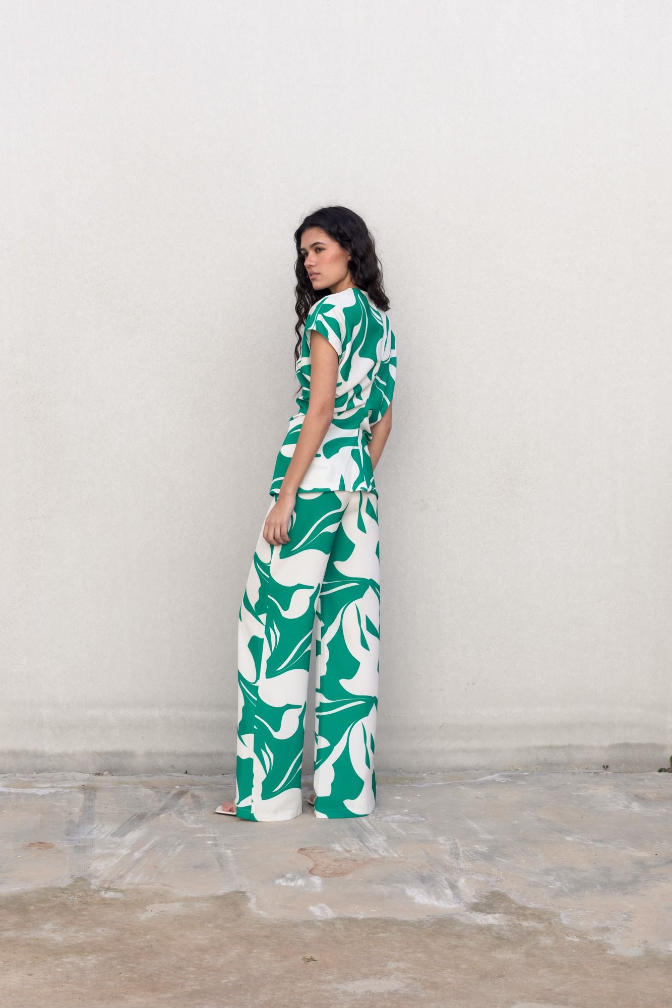 BLUSA FRUNCE ESTAMPADA