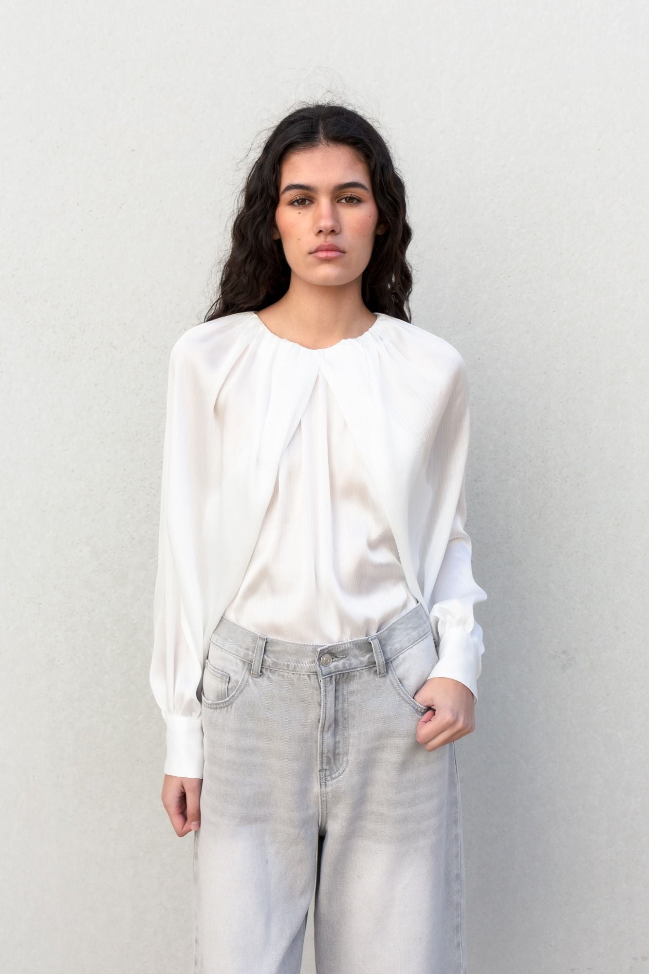 BLUSA SATINADA